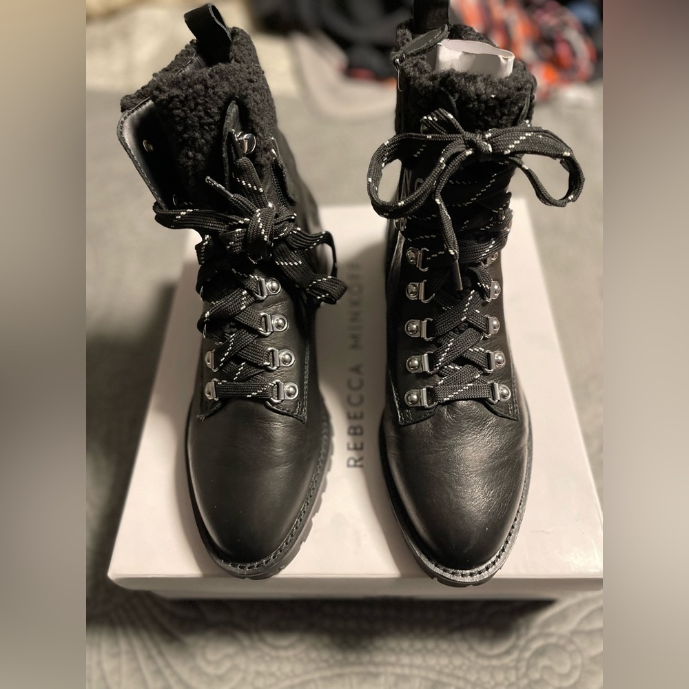 Rebecca Minkoff Jaylin Size 10 leather, and Shurling brand new never worn.